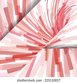 Abstract pattern of lines, colorful digital illustration.