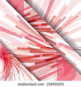 Abstract pattern of lines, colorful digital illustration.