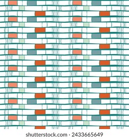 Abstract pattern with lines and rectangles.Abstract stripes  On a white background .geometric .