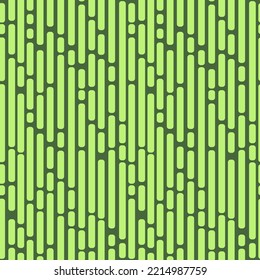 Abstract pattern with lines. Lines with rounded edges. Solid rectangles with rounded edges. Background for printing on textiles and paper. Green background