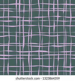 Abstract pattern with lines similar to gauze. Background with curved lines. Ornament in violet and gray colors.