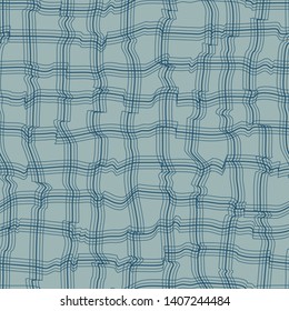 Abstract pattern with lines similar to gauze. Background with curved lines. Ornament in blue and gray colors.