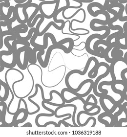 Abstract pattern, lines, snake, confusion, maze, chaos, vector, background, seamless.