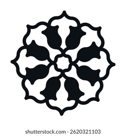 abstract pattern logo template black and white logo design isolated in white background vector illustration