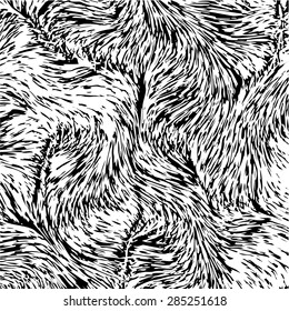 Abstract pattern It looks like of fur texture. vector art illustration. 