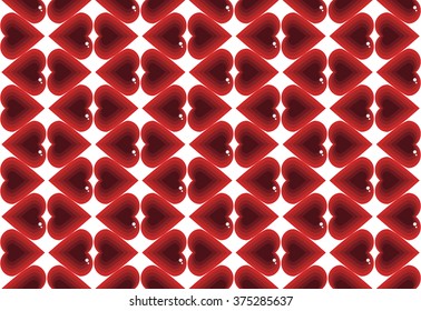 Abstract pattern love hearts. Vector background 