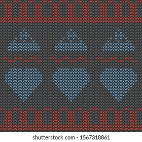 abstract pattern with love and nature flat 
