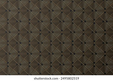 Patrón Abstractas, Fondo De Lujo. Ornamento negro para la tela, embalaje. Adorno de líneas de oro ornamentado, ideal para imprimir en tela o papel para Fondos de pantalla, textiles, envoltura. Ilustración vectorial.