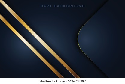 Abstract pattern luxury dark black with gold background. modern minimal eps 10