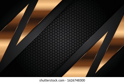 Abstract pattern luxury dark black with gold background. modern minimal eps 10