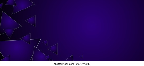 Patrón abstracto de triángulos azul oscuro de lujo. Fondo moderno, portada, plantilla con espacio azul marino. EPS vectorial 10
