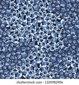 Abstract pattern made of five-pointed stars. Camouflage texture. Multicolored background. A network of chaotically arranged squares is thrown at the drawing.