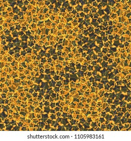 Abstract pattern made of five-pointed stars. Camouflage texture. Multicolored background. A network of chaotically arranged squares is thrown at the drawing.