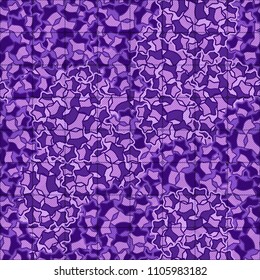 Abstract pattern made of five-pointed stars. Camouflage texture. Multicolored background. Above the drawing there is a network consisting of striped squares