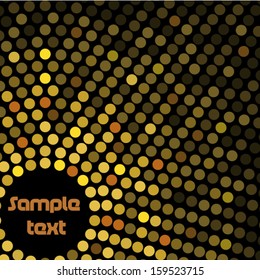 Abstract pattern made from lighting points