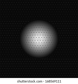 abstract pattern made up of vintage figures and ball