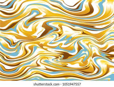Abstract pattern in the marble, Mineral pattern texture, interweaving curved shapes. colored marble with Seamless marble, white, blue, yellow and brown colors