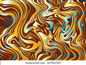 Abstract pattern in the marble, Mineral pattern texture, interweaving curved shapes. colored marble with Seamless marble, brown, blue, yellow and white colors, can used for wallpaper, cover design.
