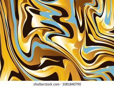 Abstract pattern in the marble, Mineral pattern texture, interweaving curved shapes. colored marble, white, blue, yellow and dark brown colors, can used for wallpaper, cover design, case mobile phone.