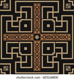 abstract pattern maze square-shaped top view on a light background