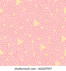 Abstract pattern memphis style. Seamless retro style repeating background.