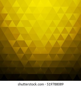 Abstract pattern in metal style. Shades of gold. Polygon style.