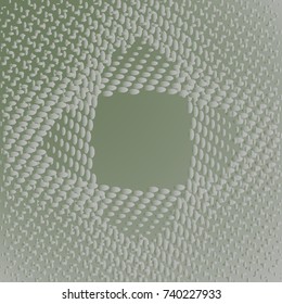 Abstract pattern of monochrome dotted, that make up round and oval futuristic lines and figures. Vector illustration for website design, textiles, wallpapers, postcards, poster, labels mock-up.