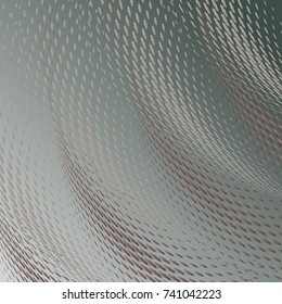 Abstract pattern of monochrome dotted, that make up wavy futuristic lines and figures. Vector illustration for website design, textiles, wallpapers, postcards, poster, labels mock-up.
