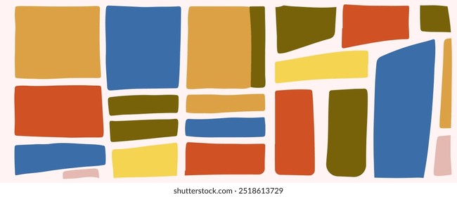 abstract pattern with multicolor wavy shapes background with copy space for text, for banner, greeting card, poster and advertising