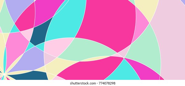 Abstract pattern with multi-colored parts. Colorful concept for the design of promotional products