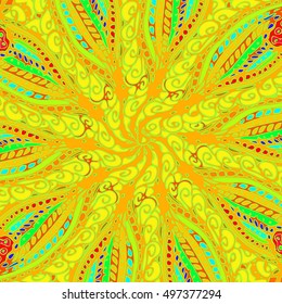 Abstract pattern for new design work with handmade doodle. Zentangle inspired art style.