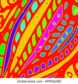 Abstract pattern for new design work with handmade doodle. Zentangle inspired art style.