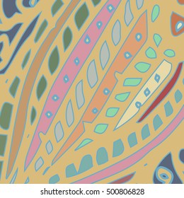 Abstract pattern for new design work with handmade doodle. Zentangle inspired art style.