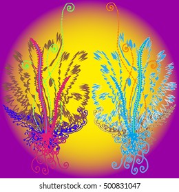 Abstract pattern for new design work with handmade doodle. Zentangle inspired art style.