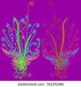 Abstract pattern for new design work with handmade doodle. Zentangle inspired art style.