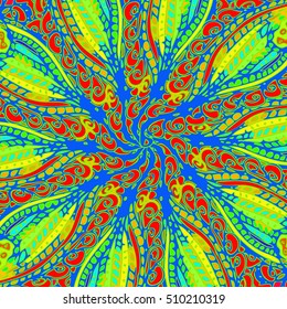 Abstract pattern for new design work with handmade doodle. Zentangle inspired art style.