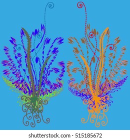 Abstract pattern for new design work with handmade doodle. Zentangle inspired art style.