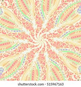 Abstract pattern for new design work with handmade doodle. Zentangle inspired art style.