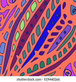 Abstract pattern for new design work with handmade doodle. Zentangle inspired art style.