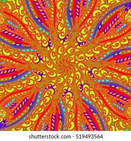 Abstract pattern for new design work with handmade doodle. Zentangle inspired art style.