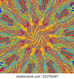Abstract pattern for new design work with handmade doodle. Zentangle inspired art style.