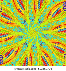 Abstract pattern for new design work with handmade doodle. Zentangle inspired art style.