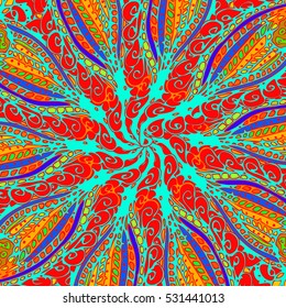 Abstract pattern for new design work with handmade doodle. Zentangle inspired art style.