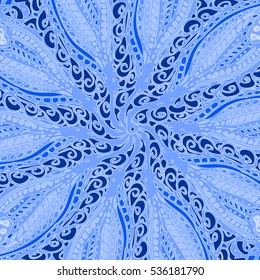Abstract pattern for new design work with handmade doodle. Zentangle inspired art style.