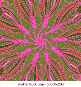 Abstract pattern for new design work with handmade doodle. Zentangle inspired art style.