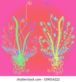 Abstract pattern for new design work with handmade doodle. Zentangle inspired art style.