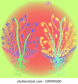 Abstract pattern for new design work with handmade doodle. Zentangle inspired art style.