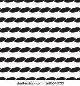 Abstract pattern with oblique black ellipses