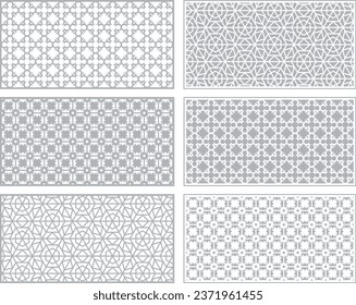 Abstract Pattern for Office frosted Glass Window, Door, Partition in different Designs. Sticker, Vinyl, Printing, Mashrabiya, Fabric, Textile.