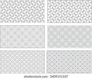 Abstract Pattern for Office frosted Glass Window, Door, Partition in different Designs. Sticker, Vinyl, Printing, Mashrabiya, Fabric Artwork 04